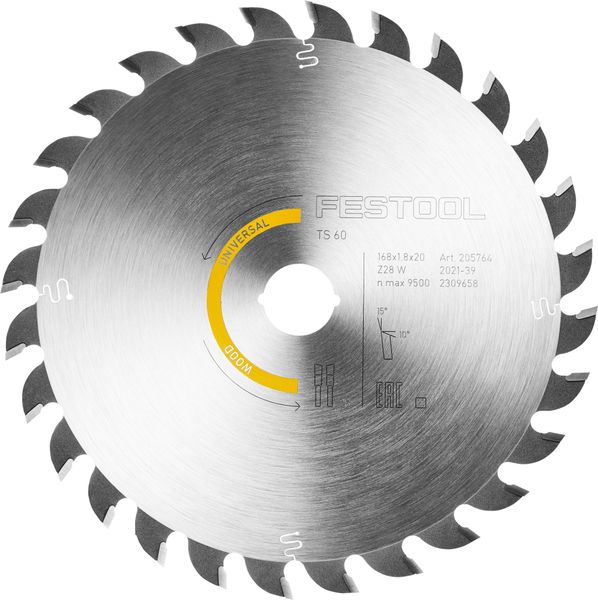 Kreissägeblatt HW 168x1,8x20 W28 WOOD UNIVERSAL