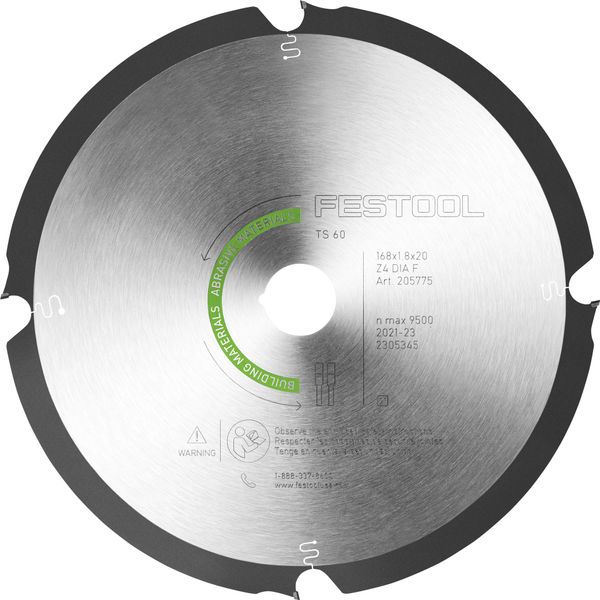Diamant-Kreissägeblatt DIA 168x1,8x20 F4 ABRASIVE MATERIALS