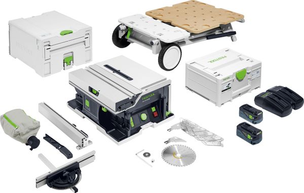 Akku-Tischkreissäge CSC SYS 50 EBI-Set
