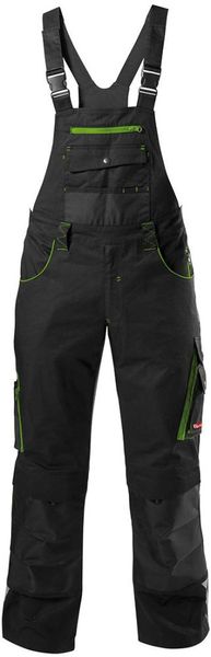 lag156357.jpg FORTIS H-Latzhose 24, schw./limegreen, Gr. 52