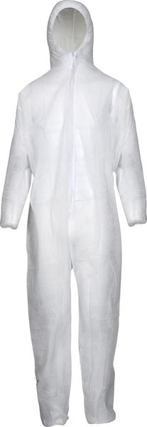 Schutzoverall, PP, 50g/qm, weiß, Gr.L