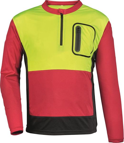 Forst-Shirt Forest Jack Red,Gr.S,rot/anthr./gelb