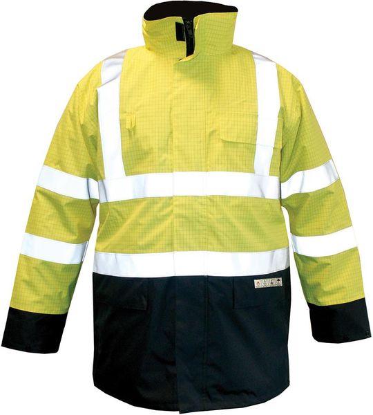 Parka M-Safe, gelb-blau, Gr.3XL, Multinorm