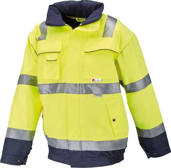 Warnjacke ARTHUR, gelb/marine, Gr.L, FORTIS