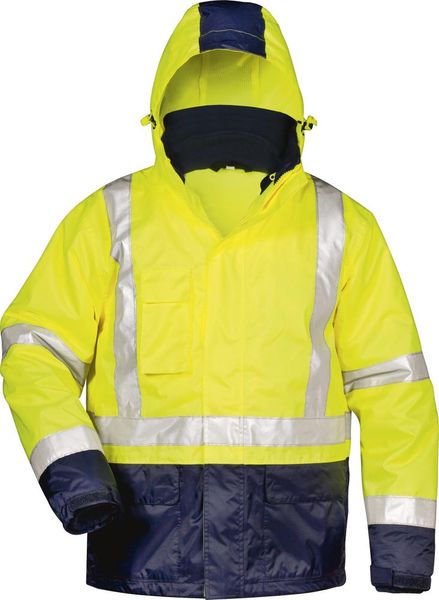 Warnschutzjacke Alf, Gr. M, gelb/marine