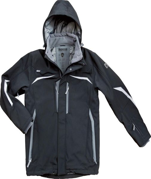Soft-Shell Winterjacke, Gr.3XL,Allrounder,bla/gr Excess