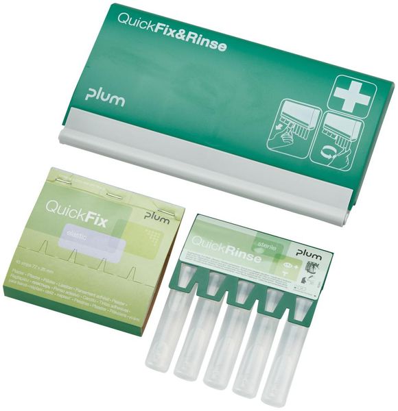pra102197.jpg Spender QickFix u. Rinse,Pflaster und Ampullen