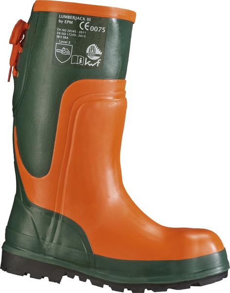 ask120723.jpg Forst-Gummistiefel Ulme orange/grün Größe 48