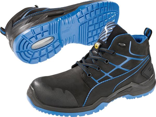 Stiefel 634200, ESD,S3,Gr.48,schwarz/blauPuma