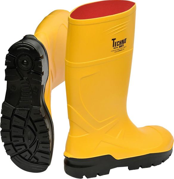 Stiefel 35332 Rönne PU,S5,gelb,Gr.46