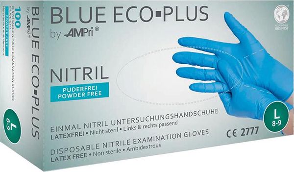 lag1105312.jpg Einweghandschuhe Nitril, BLUE ECO PLUS, puderfrei, Gr.S