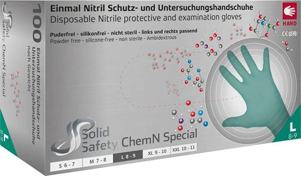lag1105314.jpg Einweghandschuhe Nitril, ChemN Special, puderfrei, Gr.2XL