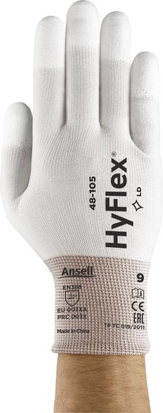 Handschuh HyFlex 48-105,weiß, Gr.11