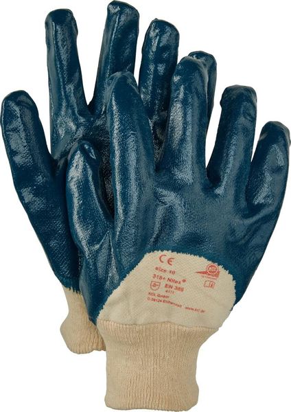 Handschuh Nitex 318, 250mm, Gr.9, blau