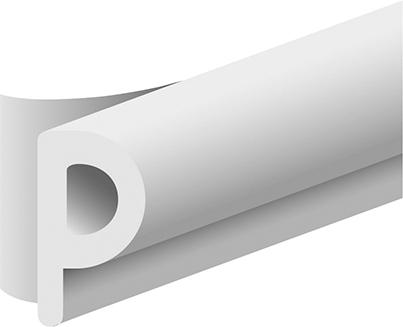 lag1105036.jpg Dichtungband Ellenflex P-Profil, weiß Br8 x L7,5mtr, Sp-maß 3-5