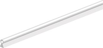 Schwalbenschwanz 103-3mm einfr. Silikon weiß, Durchm. 4, L100mtr