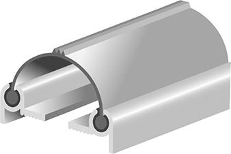 lag1105029.jpg Pendeltürprofil DNP Profilbr. 75mm PVC sw, L 2500mm