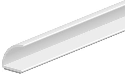 FF-Türanschlagdicht. 25m V-Dichtung 1024T selbstklSI ws, Br 7mm x H 8mm Silikon