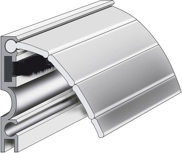 lag1105034.jpg Rolladenprofil RAP-Plus z. kleben Alu, silber, L 1500mm