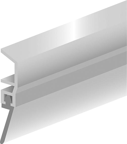 lag1105014.jpg Türbodendichtung PDS Basic z. schrauben KF weiß, L 1000mm