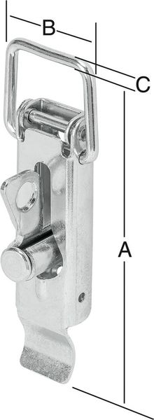 Kistenverschluss 110x37 mm verzinkt