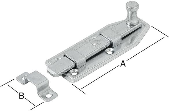 Fensterriegel gerade 60X25 vz.