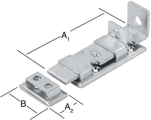 Sicherheitsriegel 120X48 ger. vz.