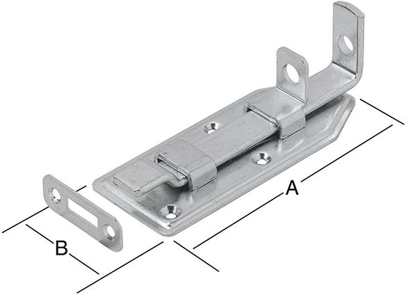 Türschlossrieg gekröpft 100X50 ve