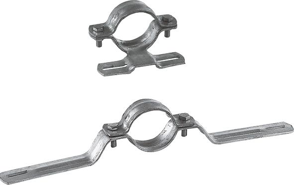 Rohrschelle R107, 70mm, verzinkt mit Schrauben FORTIS Bau