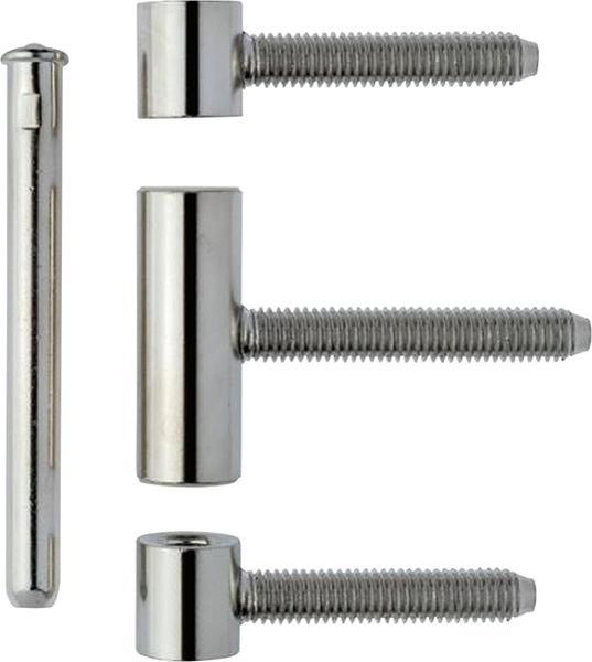 lag1104964.jpg Einbohrband 3tlg.Holz, mit Nb,vernickelt Rollen ø 15, Türgew. 60kg