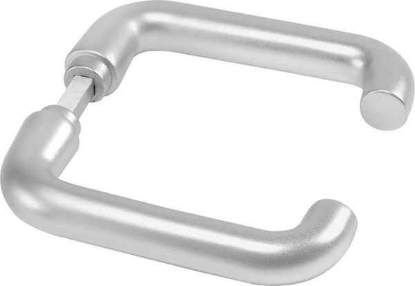 lag188644.jpg Türdrückerpaar U-Form 475G rd.Form,18mm Führung Leichtmetall silberfarbig