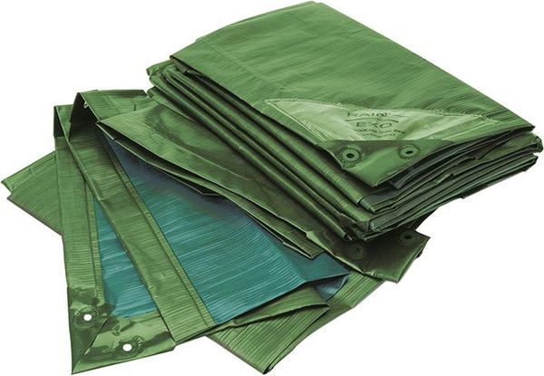Rainexo - Abdeckplane, 150g/qm, 8x12m, gr/bl