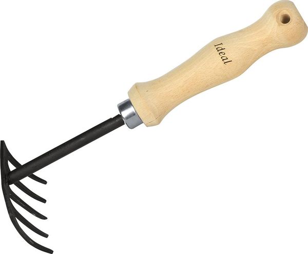 IDEAL-Handrechen Buchenstiel 15,5 cm