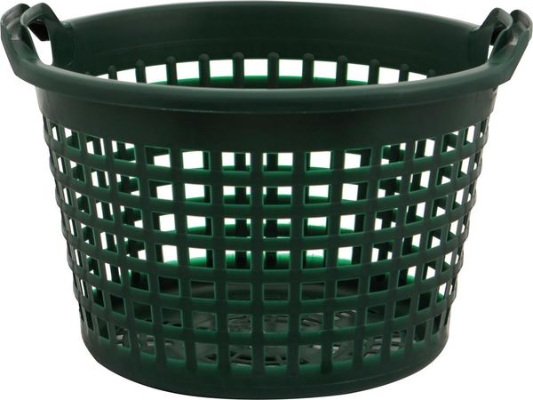 Gartenkorb 15 kg, grün, rund