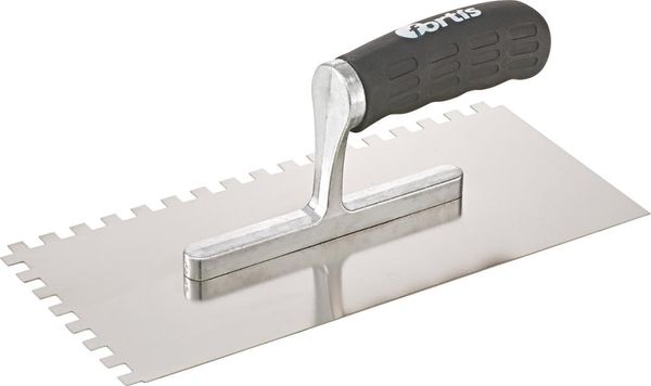 lag195725.jpg Glättekelle gezahnt rostfrei 8x 8mm Softgriff FORTIS