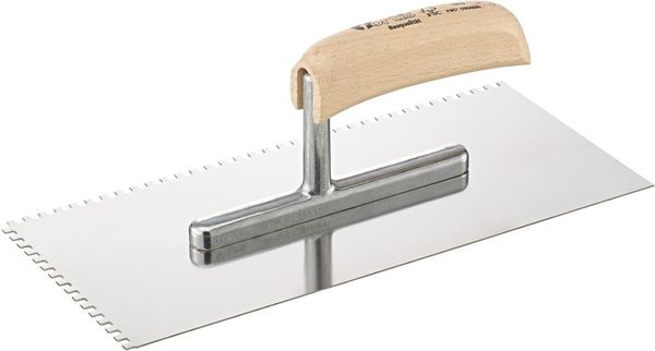 lag198743.jpg Glättekelle 280x130mm gezahnt 4x4mm rostfrei FORTIS Bau