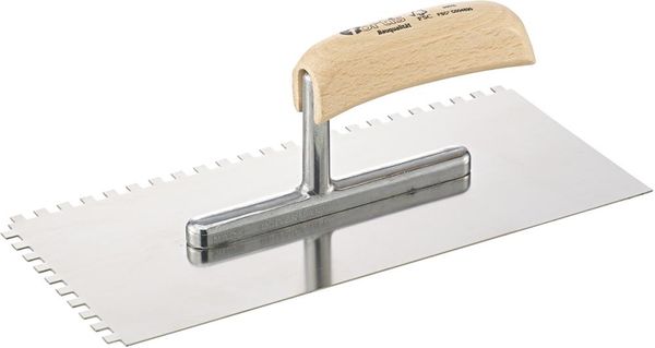 lag198744.jpg Glättekelle 280x130mm gezahnt 6x6mm rostfrei FORTIS Bau