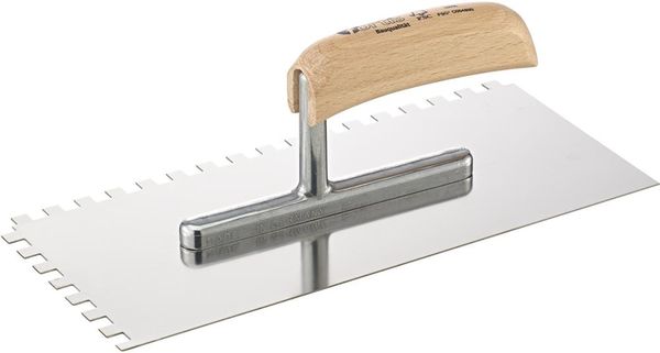 lag198745.jpg Glättekelle 280x130mm gezahnt 8x8mm rostfrei FORTIS Bau