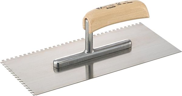 lag198738.jpg Glättekelle 280x130mm gezahnt 4x4mm FORTIS Bau