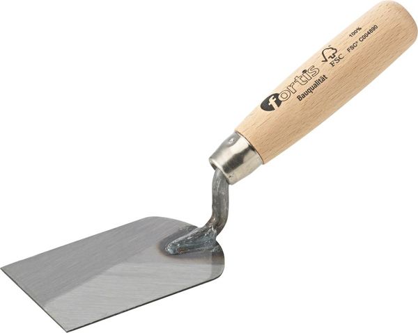 Stukkateurspachtel 60mm, g-Hals, Holzgriff FORTIS Bau