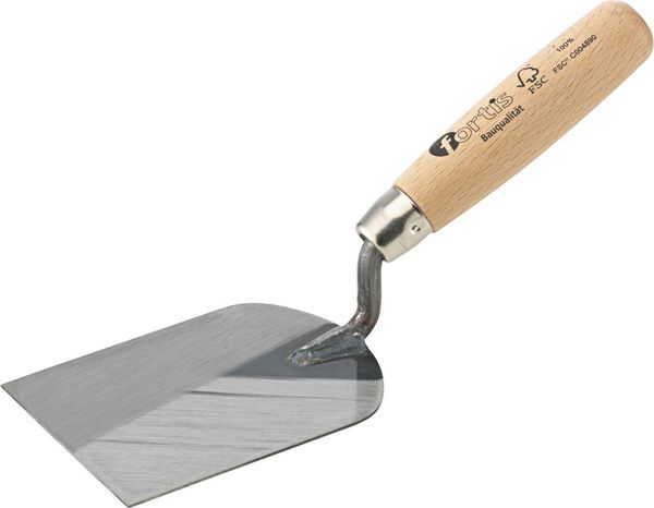 Stukkateurspachtel 80mm, g-Hals, Holzgriff FORTIS Bau