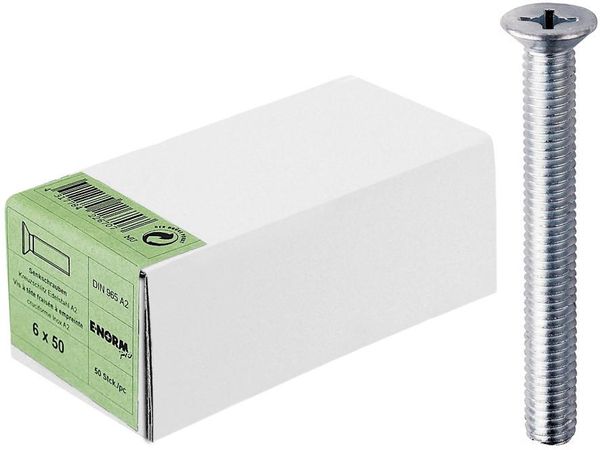 DIN 965 Edelstahl A2 -H M5x20 HP E-NORMpro