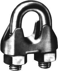 Drahtseilklemme ehem. DIN 741 verzinkt 6mm 1/4"