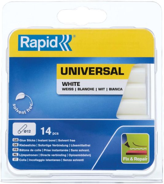 lag189664.jpg Klebesticks universal 12 x 94 mm 14 Stk. Blister Rapid
