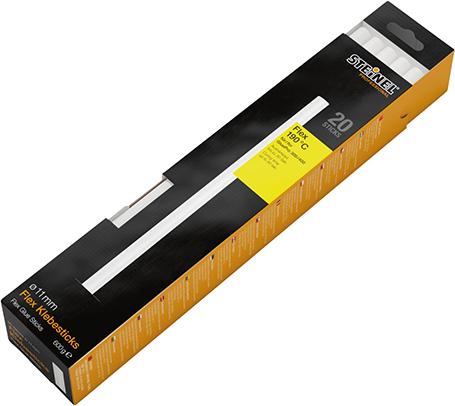 tel116155.jpg Klebesticks Ø 11 mm Flex Steinel VE à 20 Stück f. GluePRO 300/400 LCD