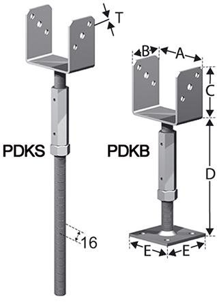 SST Pfostenhalter PDKB98/60G