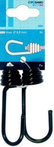 lag126968.jpg Spannhaken schwarz (SB) f. Seil-Ø b. 8,0mm a 2St