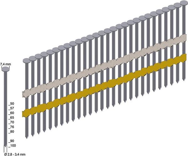 lag156841.jpg Rundkopfnägel, 3000 Stk. RK31/65BK Prebena