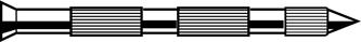 lag537127.jpg Stahlnagel Senkkopf geriffelt, zn 4,5 x 50 DQ