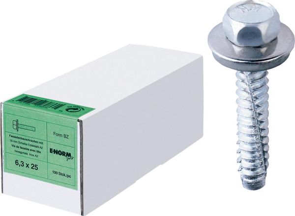 lag112340.jpg Fassadenschr. A2 BZ 6,3x64 S16 HP E-NORMpro